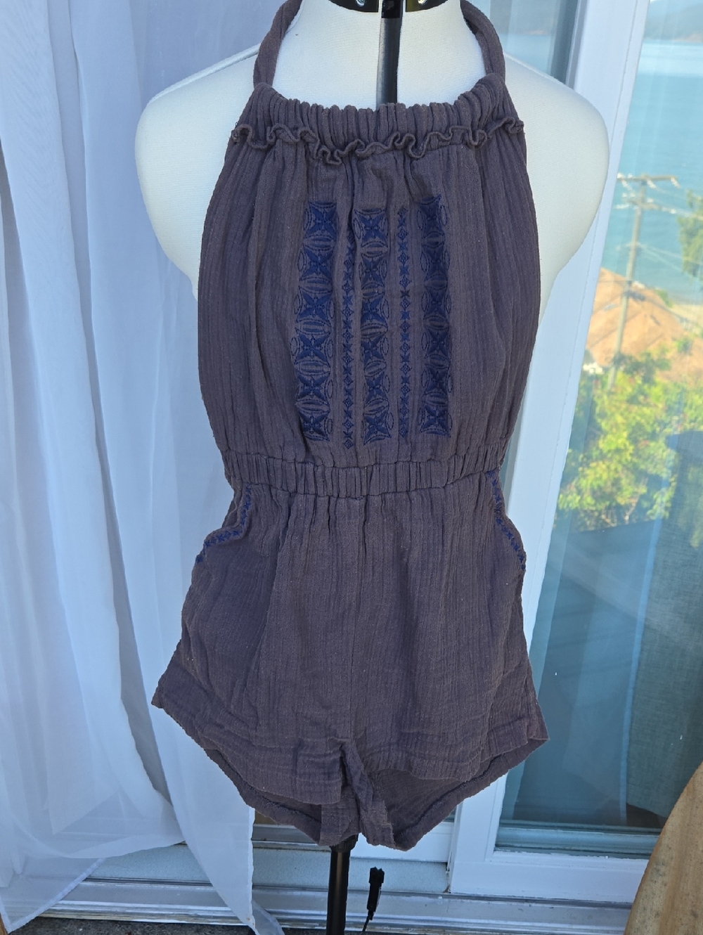 Lucca Couture Short Halter Top Romper